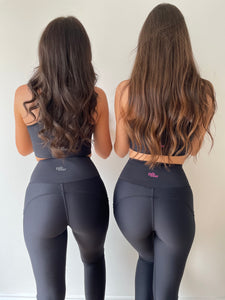 SHADOW BLACK POCKET LEGGINGS - SAMPLE